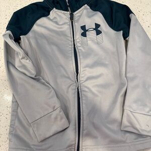 Under Armour Navy and Light Gray Zip-Up Jacket